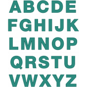 BYB Embroidered Alpha- Style 1 Alpha Teal