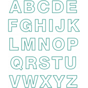 BYB Embroidered Alpha- Style 2 Alpha Teal