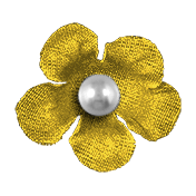 Granny Punk Elements- Flower Pearl Yellow