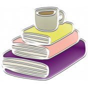 A Mug & A Book Elements- Enamel Book Stack