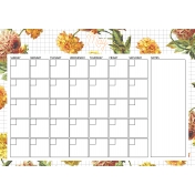 Seriously Floral 2 Calendars- May Floral Calendar A4