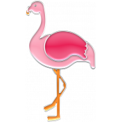 The Good Life- June Elements- Enamel Flamingo 2