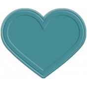 The Good Life- June Elements- Rubber Heart Teal