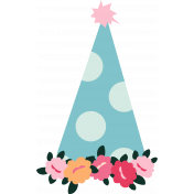 The Good Life: Birthday Illustrations- Flowered Hat Color