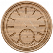 Go West-Elements-Wood Clock