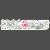 Flower Power Elements Kit- Vintage Sticker Floral 05
