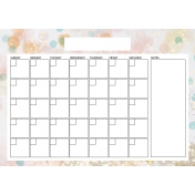 The Good Life: October Calendars- A4 Blank