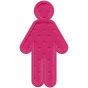 Family Traditions Elements- Rubber Person 2 Pink