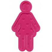 Family Traditions Elements- Rubber Child 2 Pink