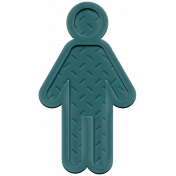 Family Traditions Elements- Rubber Child 1 Teal