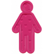 Family Traditions Elements- Rubber Child 1 Pink