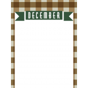 The Good Life- December Pocket Cards- Card 07 3x4
