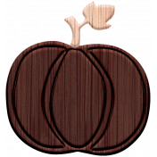 The Good Life- November Elements- Wood Pumpkin 1