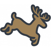 The Good Life- December Elements- Sticker Reindeer 2