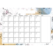 Scifi Calendars- Blank Calendar 3 A4