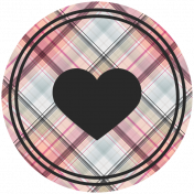 The Good Life: January 2019 Elements Kit- Circle Plaid Heart