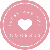 The Good Life: January 2019 Elements Kit- Label- These Are The Moments