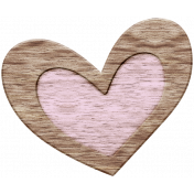 The Good Life: February Elements- Wooden Heart 1