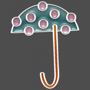 Umbrella Weather- Elements- Enamel Umbreella Dots