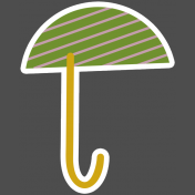 Umbrella Weather- Elements- Sticker Umbrella 02