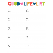 The Good Life: April 2019 Journal Me Kit- List 3x4