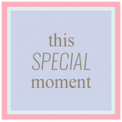 Spring Cleaning Words & Tags Kit: this special moment