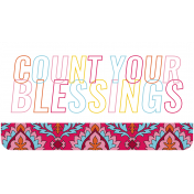 The Good Life: August 2019 Words & Tags Kit- tag count your blessings