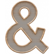 Templates Grab Bag Kit #23: wood ampersand template