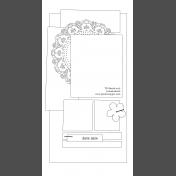 Travelers Notebook Layout Templates Kit #2: Sketch 2a