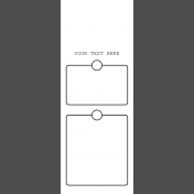 Journal Templates Kit #1: Journal Template 9- 3x8