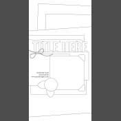 Travelers Notebook Layout Templates Kit #3- 3d Sketch