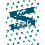 The Good Life: December 2019 Hanukkah Journal Me Kit- Pocket Card 1 3x4