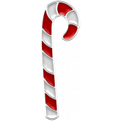 The Good Life: December 2019 Christmas Elements Kit- enamel candy cane