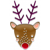 The Good Life: December 2019 Christmas Elements Kit- enamel reindeer