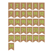 The Good Life- December 2019 Numbers (1-31) Kit- Banner