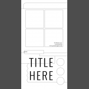 Travelers Notebook Layout Templates Kit #4- c sketch