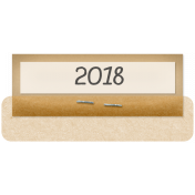 Clear Calendar Tabs Kit- clear tab 2018