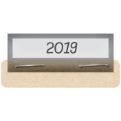 Clear Calendar Tabs Kit- clear tab 2019