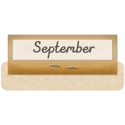 Clear Calendar Tabs Kit- clear tab september