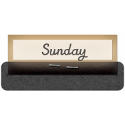 Clear Calendar Tabs Kit- clear tab sunday