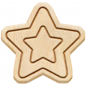 The Good Life: February 2020 Elements Kit- Wood star