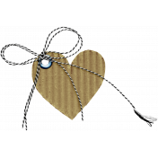 The Good Life: March 2020 Elements Kit- cardboard heart
