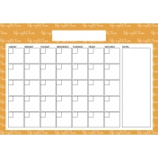 The Good Life- April 2020 Calendars- Calendar 2 A4 Blank