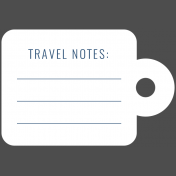 The Good Life: April 2020 Travel Labels & Words Kit- label travel notes