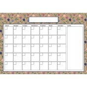 The Good Life: May 2020 Calendars Kit- Calendar 2 A4 blank