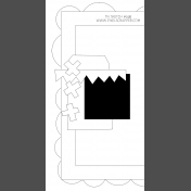 Travelers Notebook Layout Templates Kit #9- sketch 9b