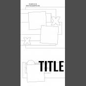 Travelers Notebook Layout Templates Kit #11- Sketch 11b