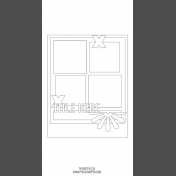 Travelers Notebook Layout Templates Kit #12- Sketch Template 12A