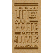 The Good Life- October 2020 Elements- letterpress life magic love