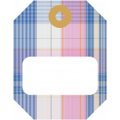 The Good Life- October 2020 Stickers & Tags Kit- tag 4 plaid